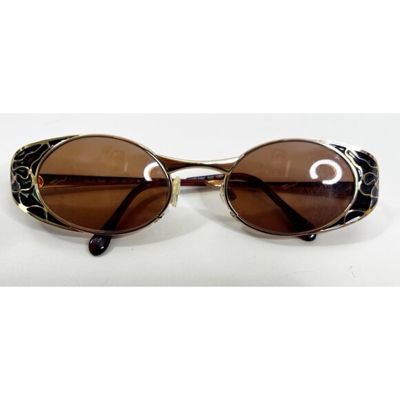 Vintage Women Tura Gold Frame Tortiseshell Oval Glasses Sunglasses EUC - Picture 1 of 7